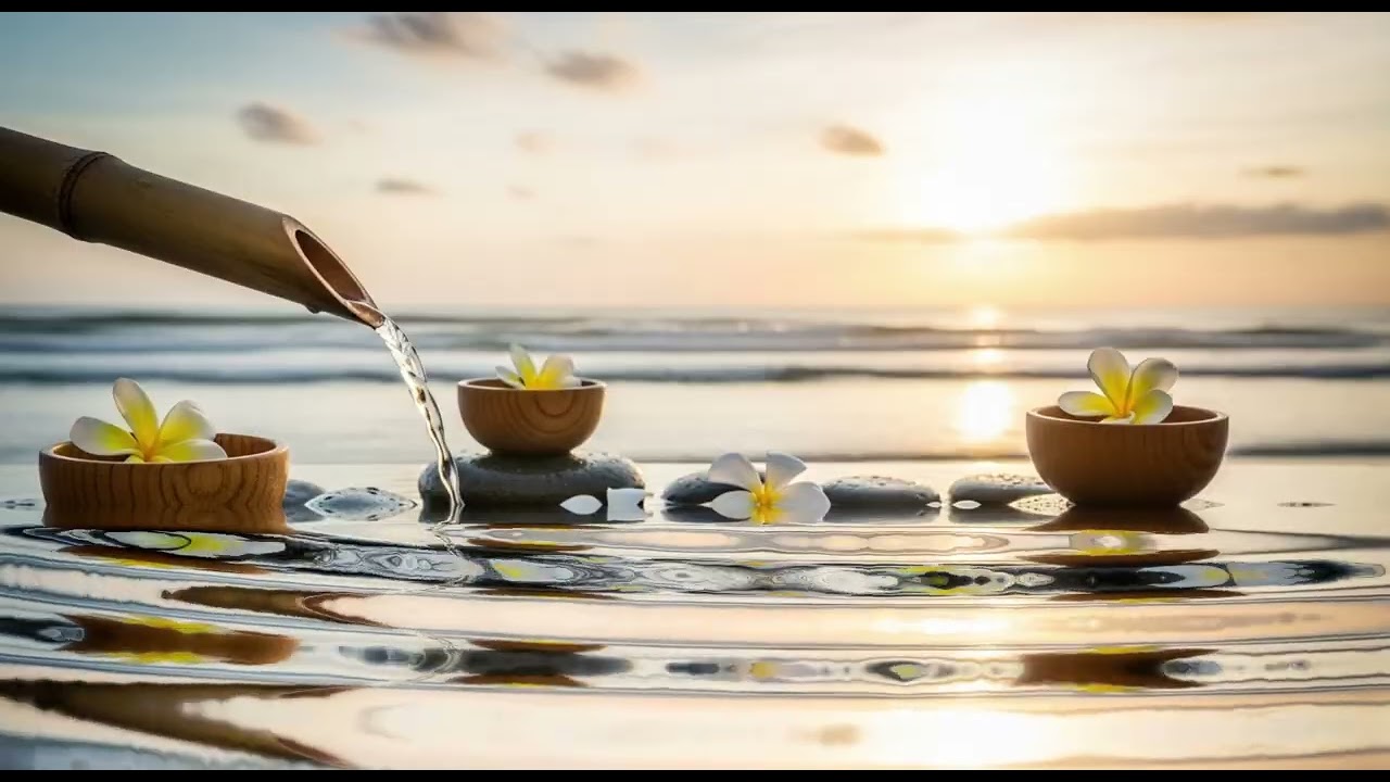 4 Hours of Ocean Waves & Relaxing Music – Deep Sleep, Meditation, Stress Relief