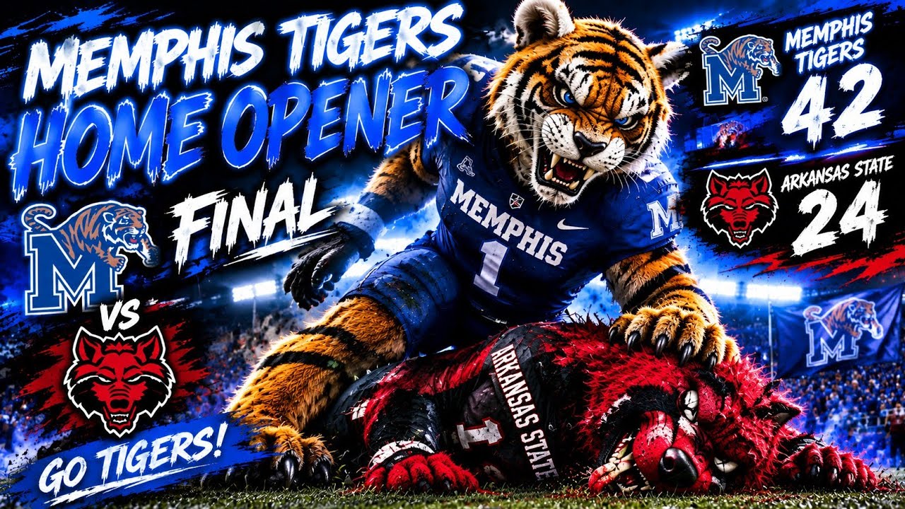I ATTENDED THE MEMPHIS TIGERS HOME OPENER FOR ONLY $9.01