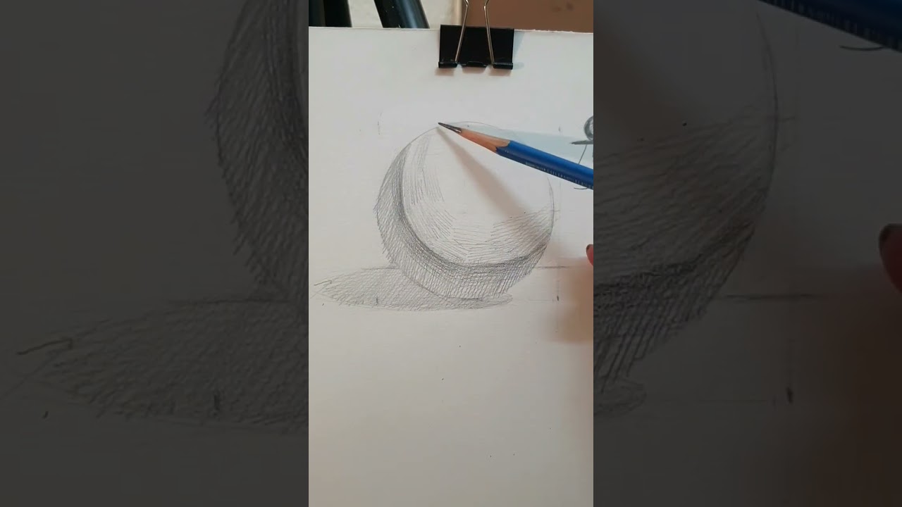 học vẽ cơ bản bắt đầu cho người mới học, bài vẽ khối cầu#hocvecoban #art #drawing