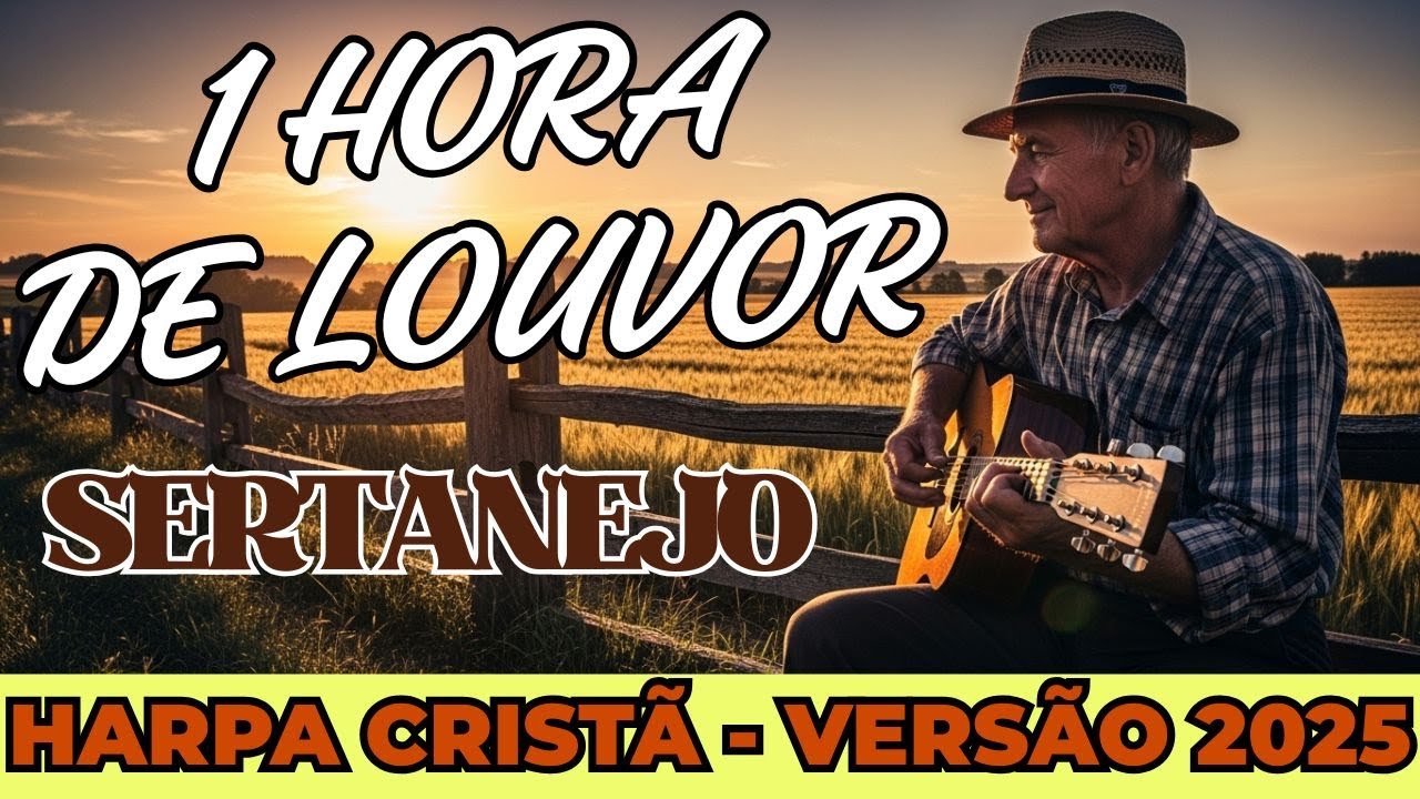 1 Hora de Harpa Cristã Sertaneja 🎶 | Louvor Para Orar, Meditar e Renovar a Fé