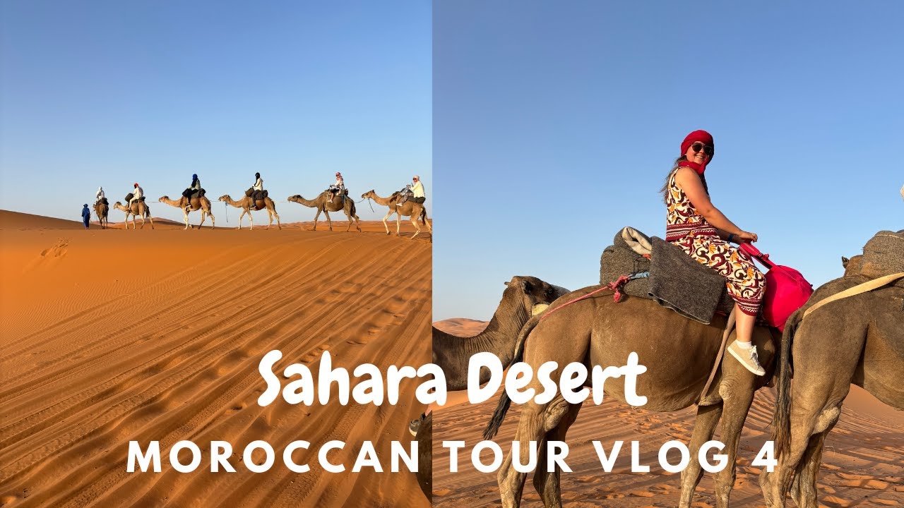 Sahara Desert 🏜️ Camel ride 🐪 Travel vlog 🎥 Moroccan Tour 🇲🇦 