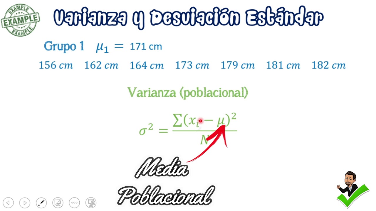 Medidas de Dispersión - Varianza y Desviación Estándar