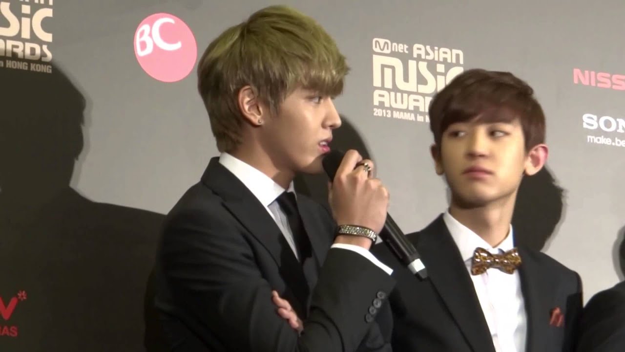 EXO Kris speaking Cantonese at 2013 Mnet Asian Music Awards Press Conference