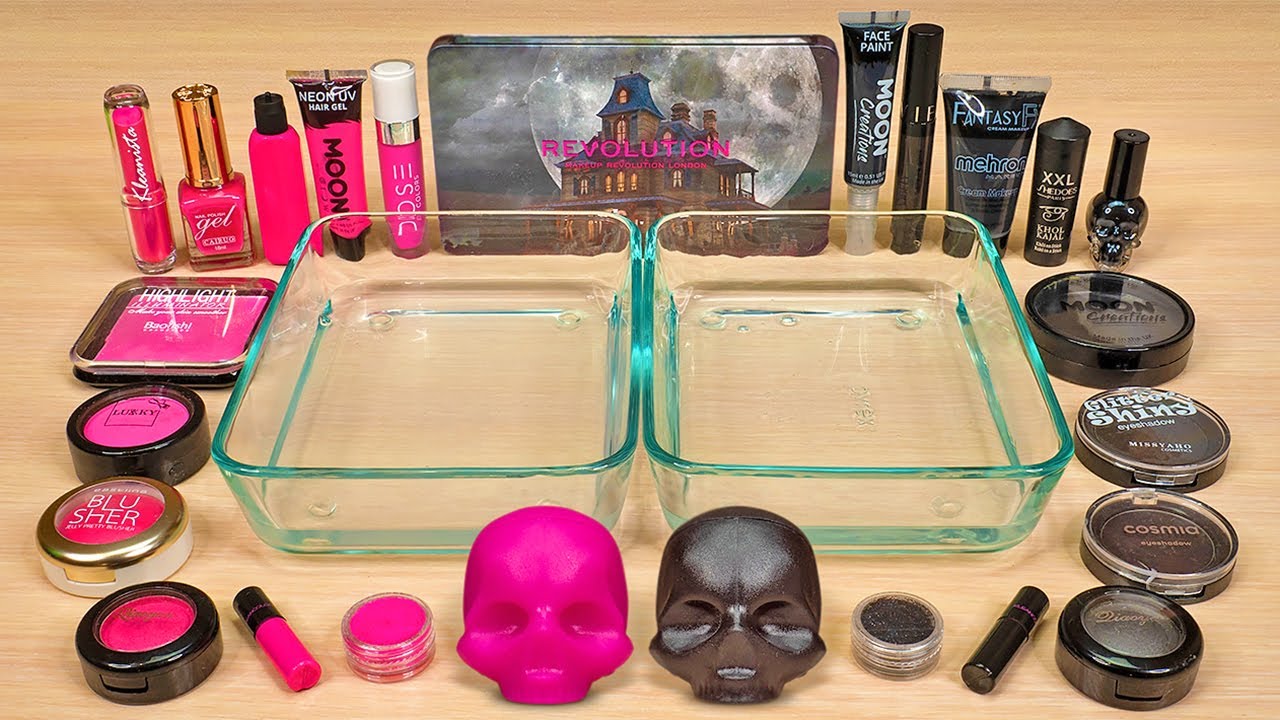 Mixing Makeup into Slime - Pink Collection | ASMR Satisfying Video
