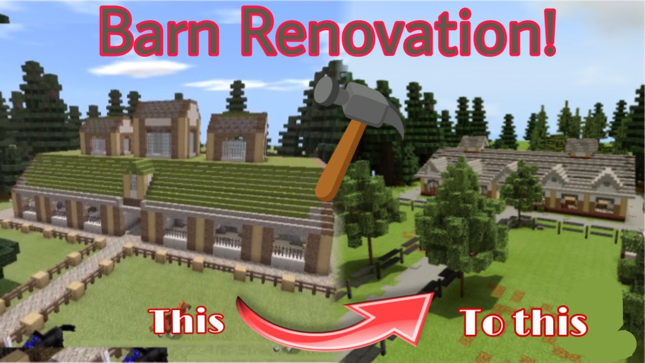 Minecraft Barn Renovation | DibbleCraft | speed build