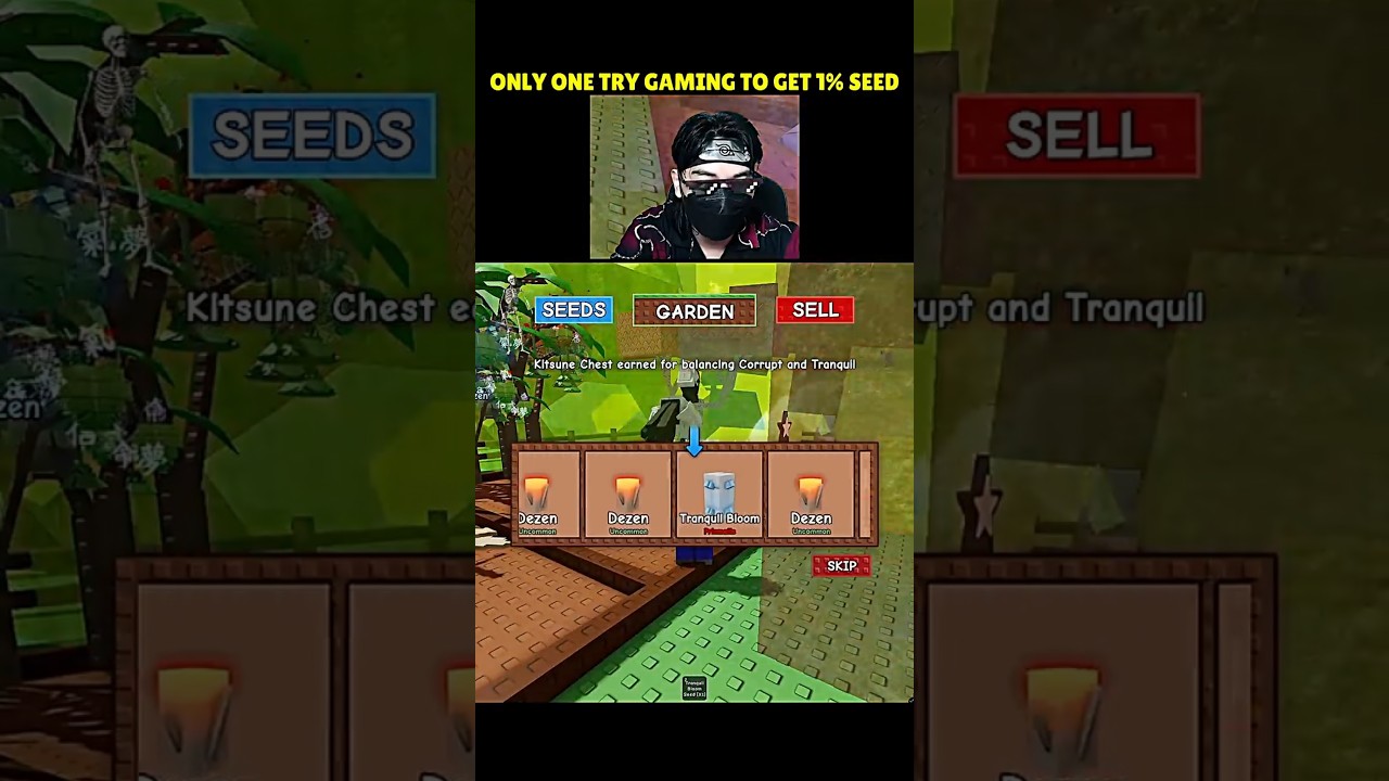 Only One Try Gaming to Get 1% Chance Tranquil Bloom Seed at Grow a Garden Roblox