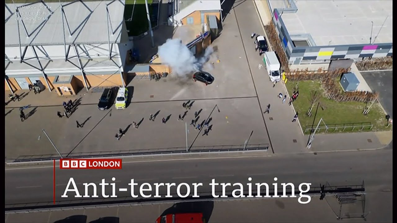 Anti-Terror training in London by emergency services (UK) 24/Mar/2025