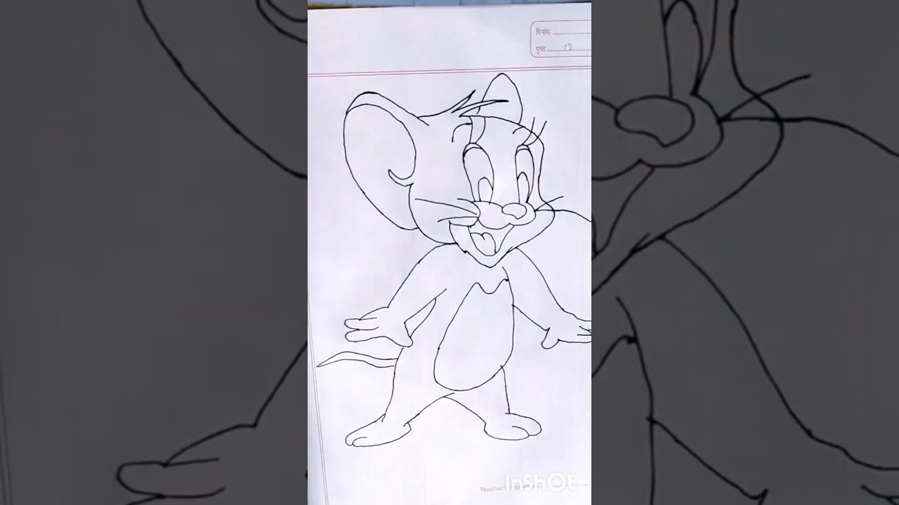 jerry drawing tutorial step by step