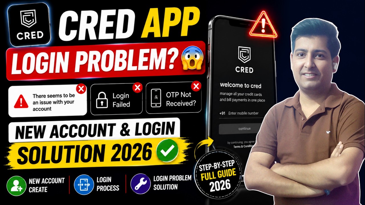 CRED App मे New Account कैसे बनाये? 🔥 | CRED Registration & Login Process 2026