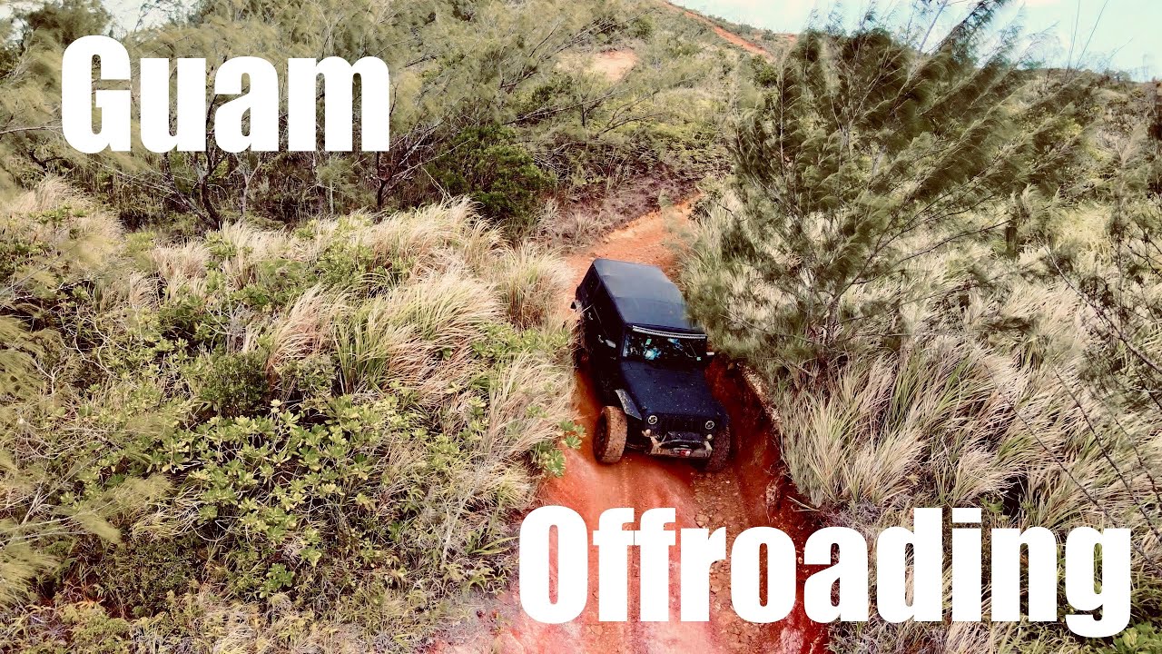 Mount Tenjo Guam 4K Drone Footage. Jeep Offroading and Mudding in the Guam Mountains.