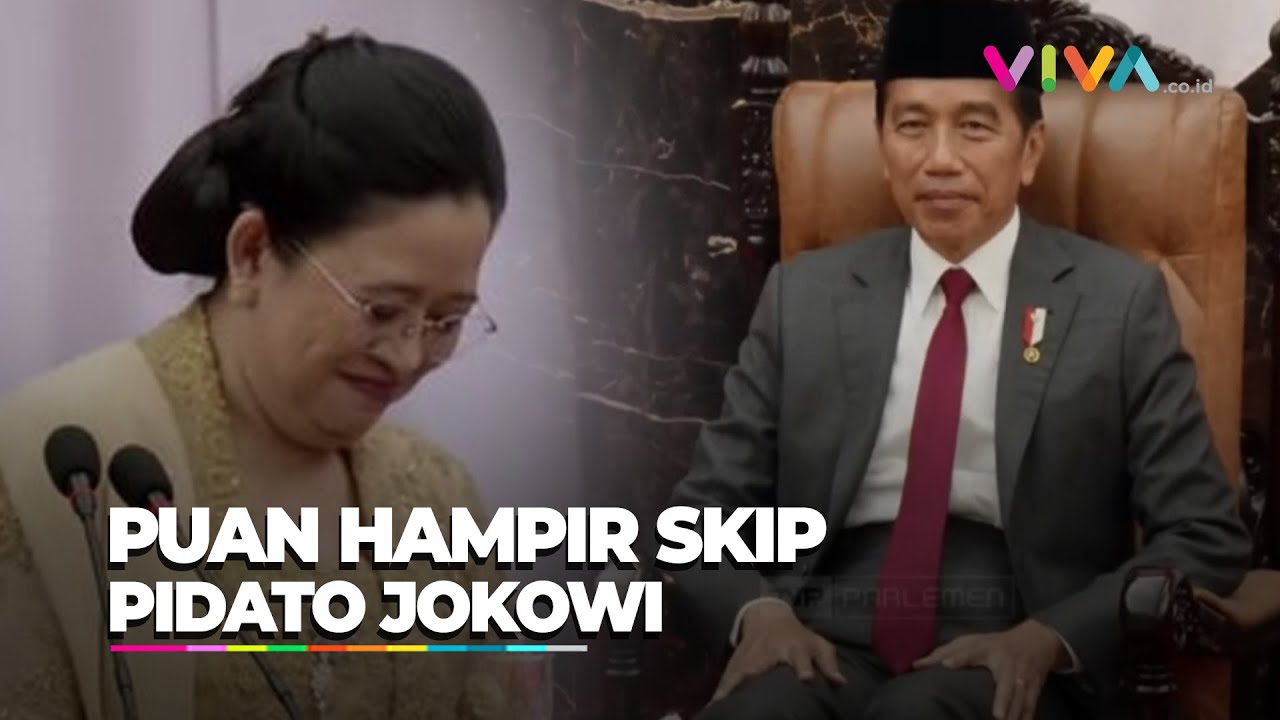 Peserta Tertawa, Kelakar Puan Akhiri Pidato Bikin Jokowi 'Melirik Tajam'