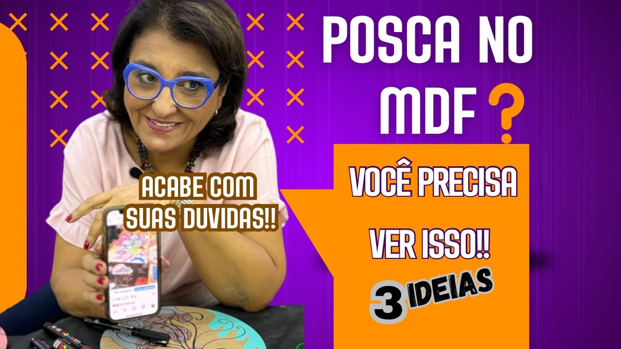 POSCA NO MDF!!!         Pintura Orgânica