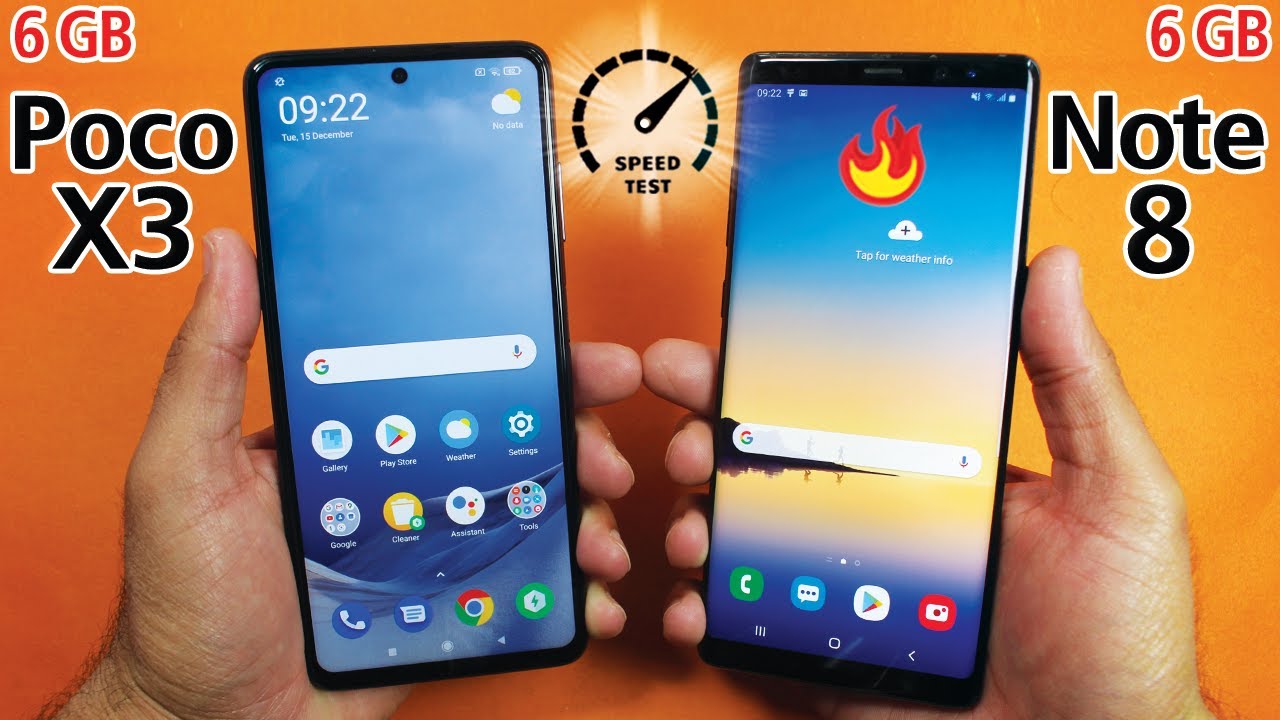 Xiaomi Poco X3 vs Samsung Galaxy Note 8 Speed Test & Comparison!
