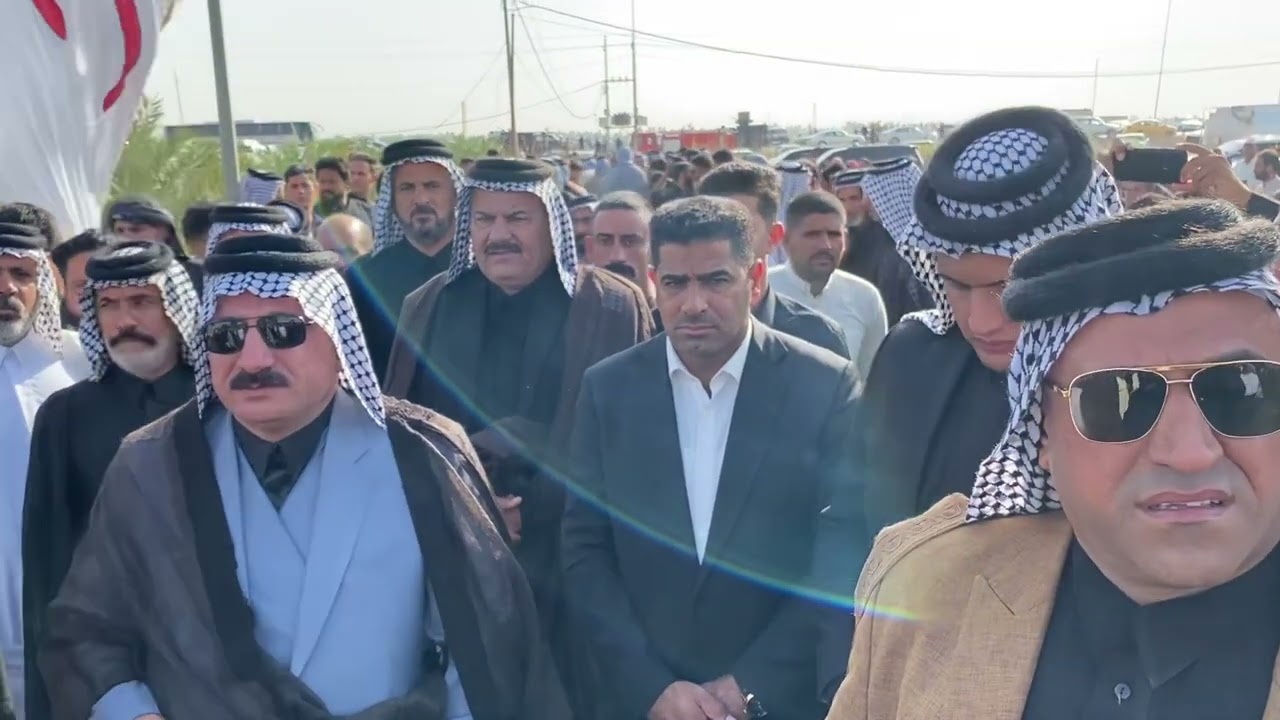 تشيع شيخ الحواتم بني حسن بحضور امير بني حسن العراق ابو قسور
