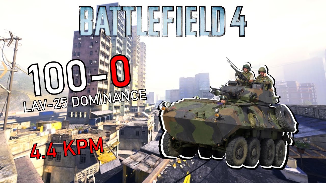 100-0 killstreak! How to dominate in the LAV-25 on Flood Zone | Battlefield 4