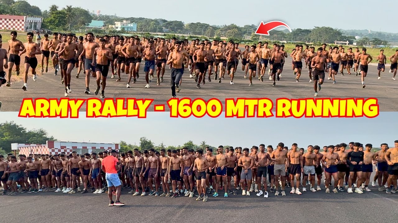 ARMY Agniveer Rally 1600 Mtr Trial Running | Berhampur Physical Academy