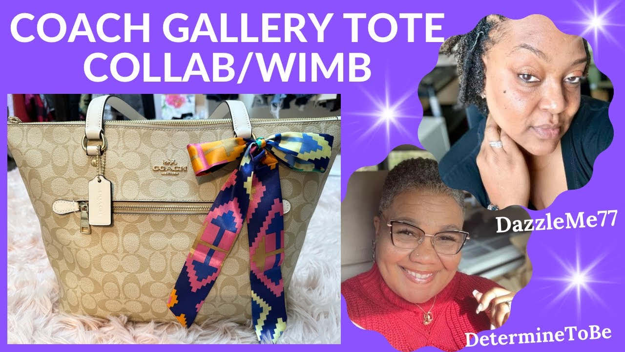 COACH GALLERY TOTE WIMB COLLABORATION W/@Dazzle Me 77 💕