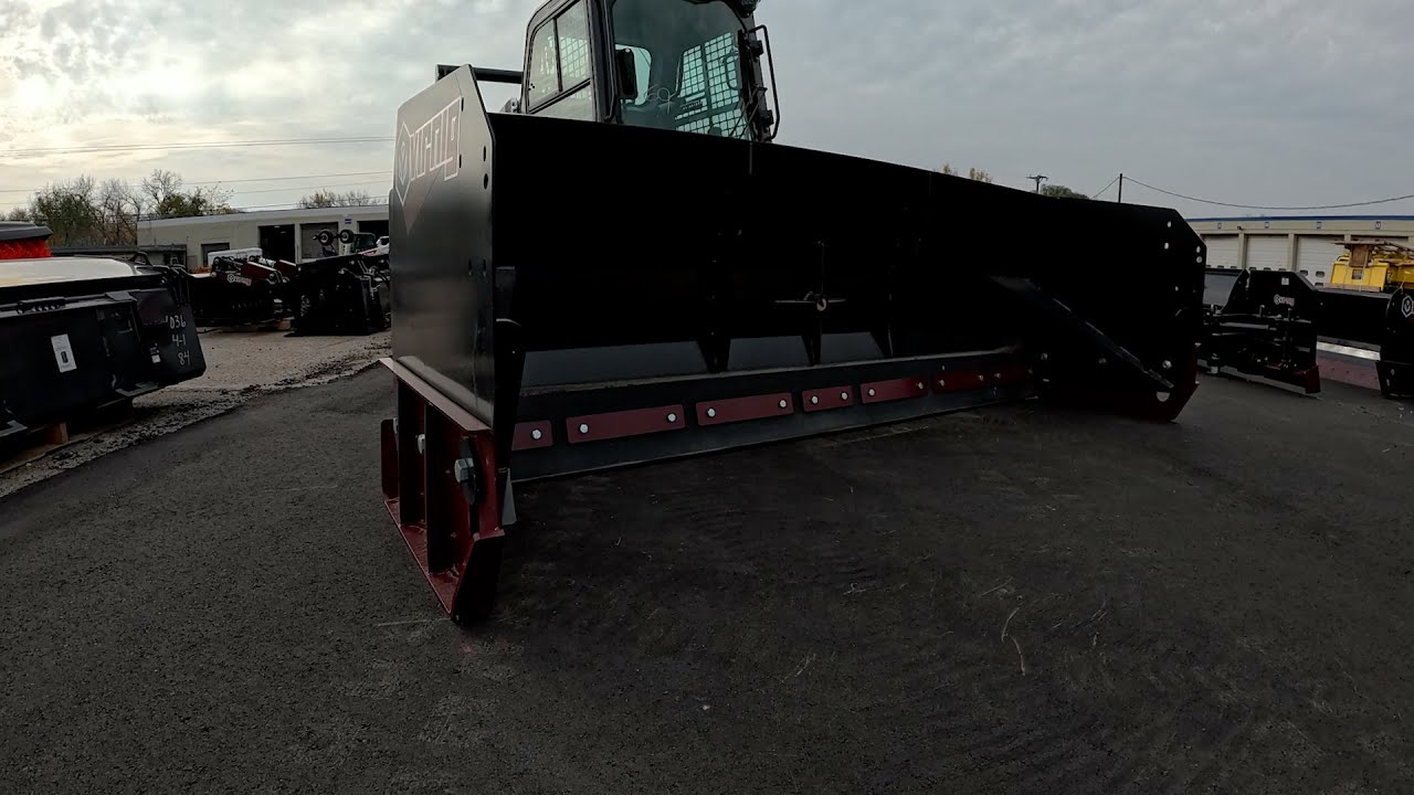 Virnig SWP120 Snow Pusher Attachment - heavy duty snow removal option without hydraulics=less repair