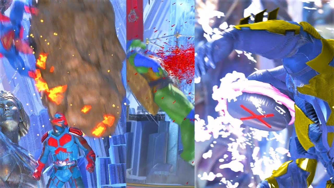 INJUSTICE 2 - All ALTERNATIVE SUPER MOVES STARTUPS (TMNT Update)