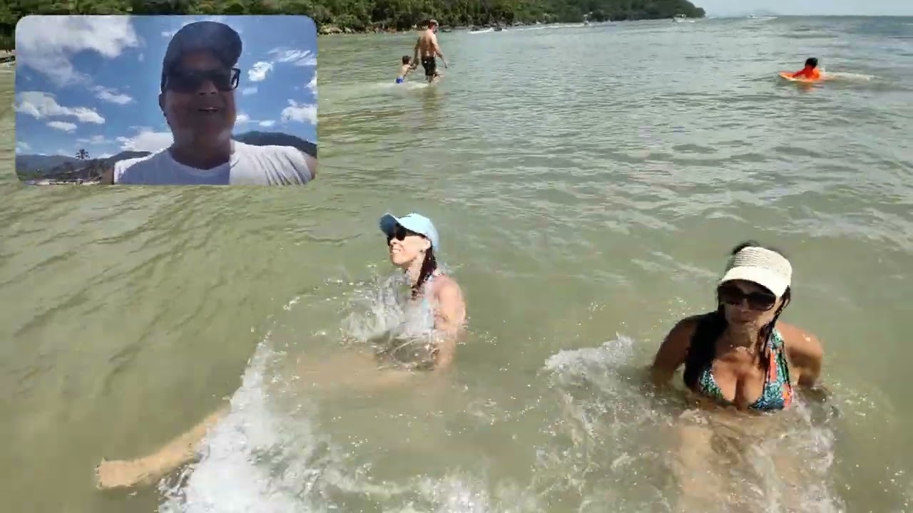 Marino&Cleide💞, e cunhada Fia, na praia da Lagoinha em Ubatuba SP, muito top esse lugar 🥰😃👍👏👏👏👏