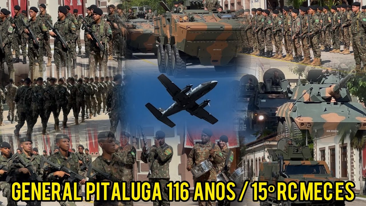 116º ANIVERSÁRIO DO GENERAL PLINIO PITALUGA, PATRONO DO REGIMENTO DE CAVALARIA MECANIZADA 🇧🇷