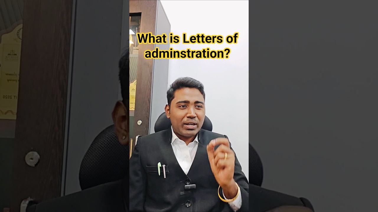 What is Letters of Administration ? - Tamil  