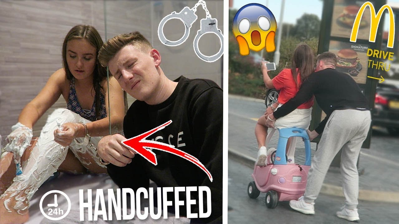 HANDCUFFED TO MY LITTLE SISTER FOR 24 HOURS!! *bad idea*