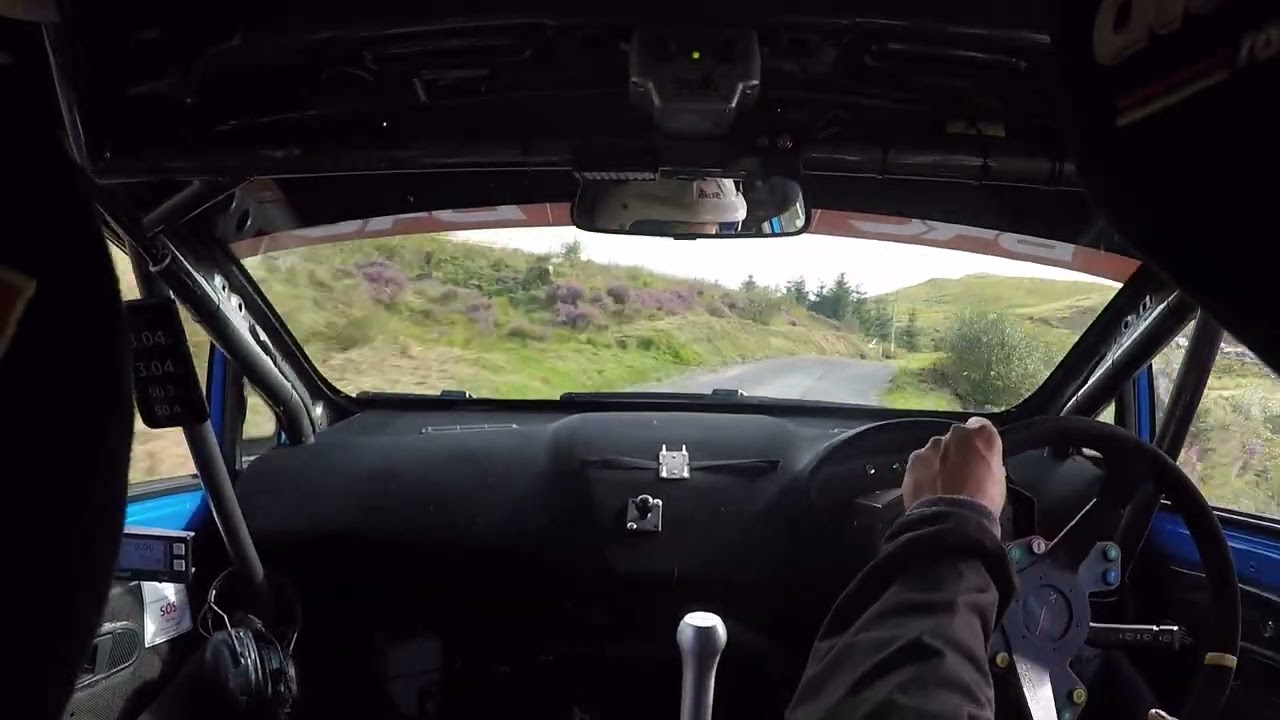 Rally Ceridigion Craig Jones and Ian Taylor. last stage of the day.