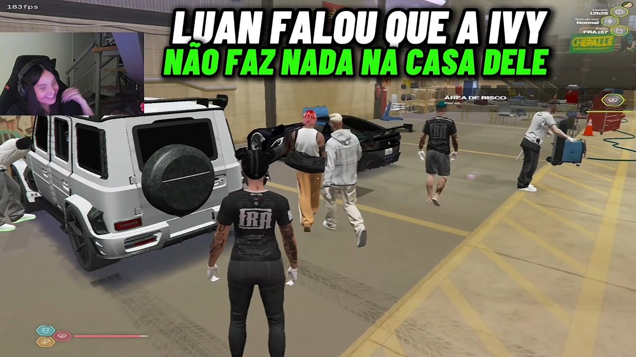 REAÇÃO DA IVY COM LUAN SOLTANDO UMA INDIRETA PRA ELA NO CARRO DA FRANÇA