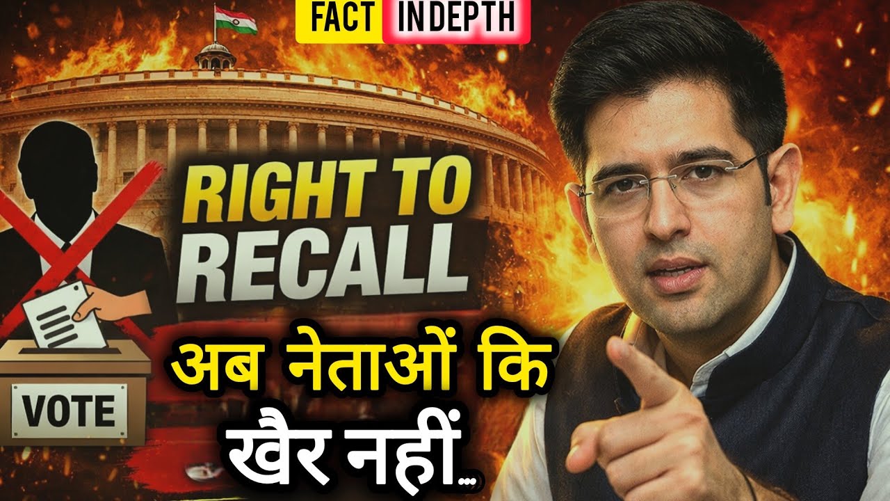 Right to Recall Explained: जनता बनेगी असली बॉस? | क्या लागू होगा Right to Recall? | Raghav Chaddha |