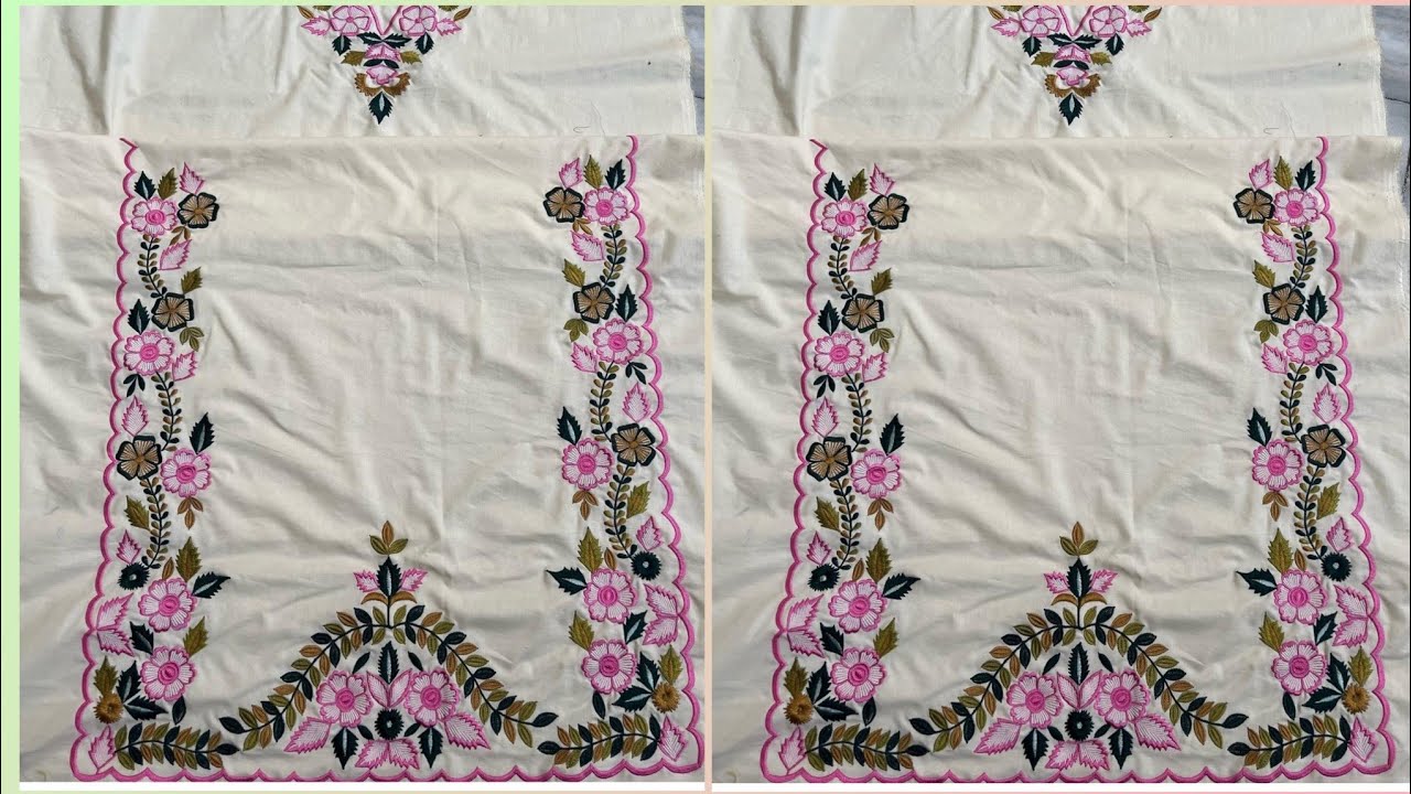 Beautiful Machine Embroidery Punjabi Suit Design | Kadai Wale Suit de Design | New Embroidery Design