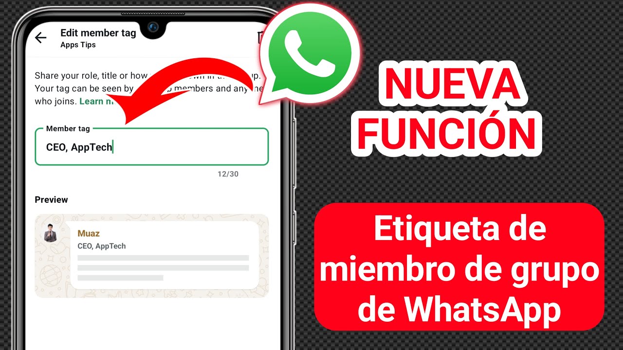 C&oacute;mo a&ntilde;adir etiquetas de miembro en un grupo de WhatsApp (Nueva funci&oacute;n)