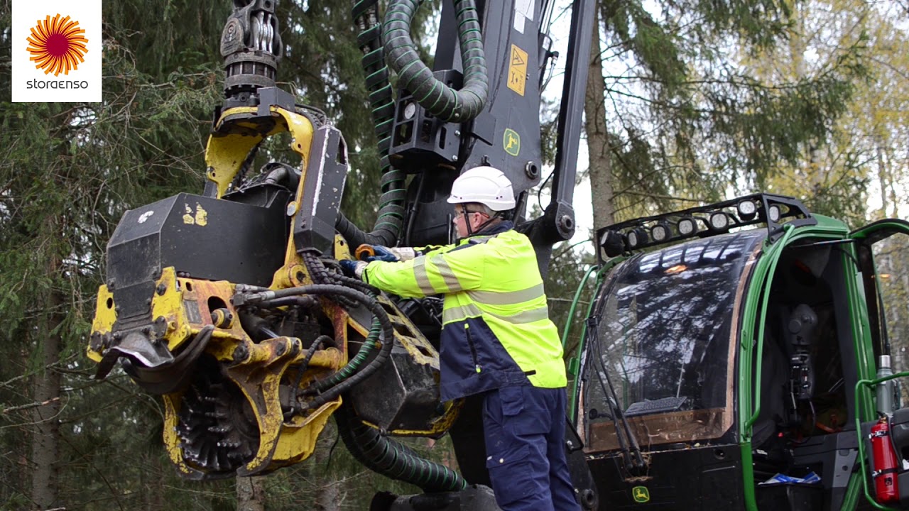 Turvallisuus Stora Enso Metsässä - metsäkoneenkuljettaja