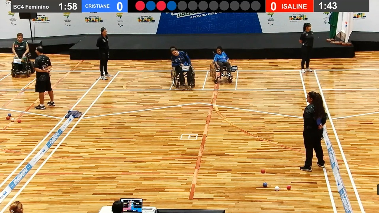 Campeonato Brasileiro de Bocha 10.12.2025. Isaline SILVA (APAE) vs Cristiane LEITE (AETERJ) (BC4)