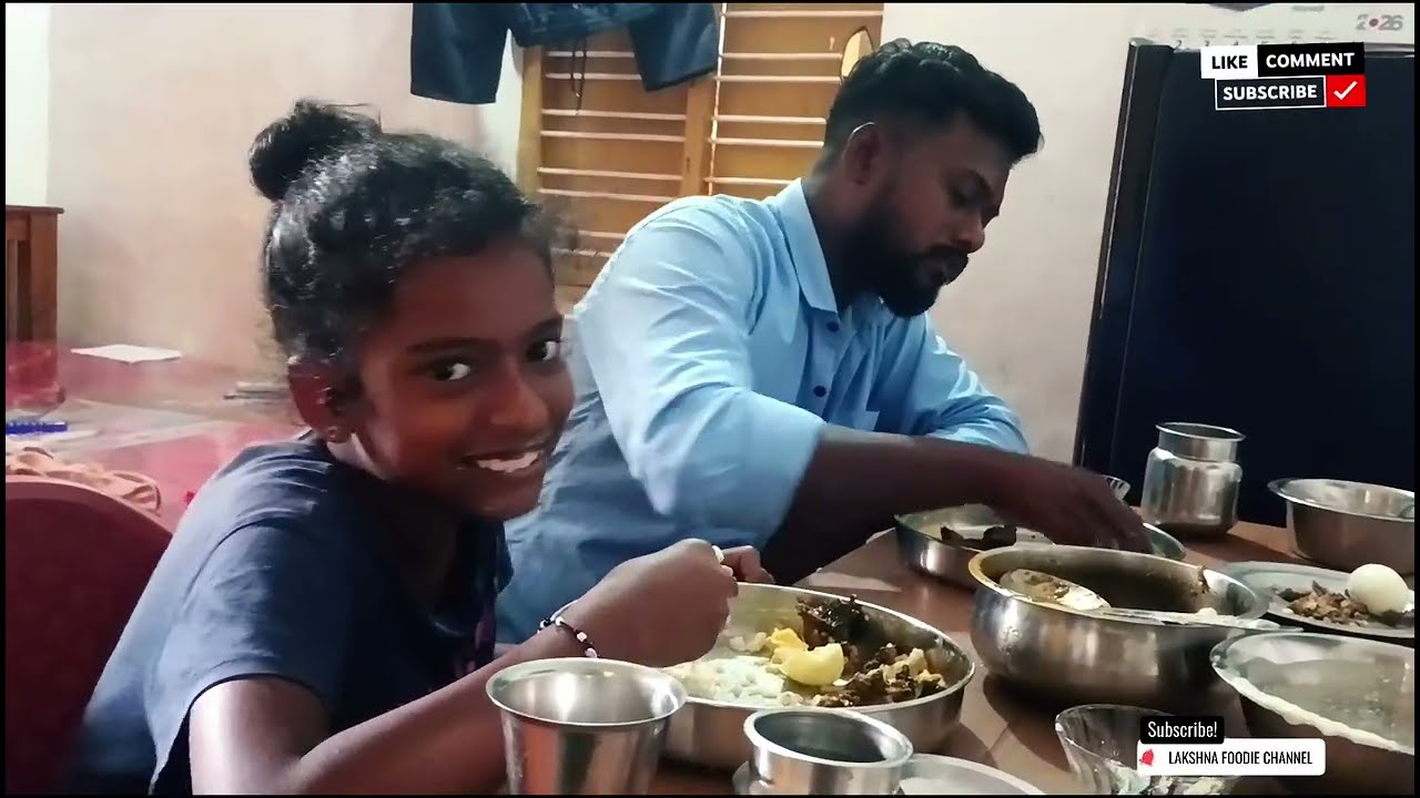 @lakshnafooodiechannel Dad And Daughter Food Eating video plz watch this video 