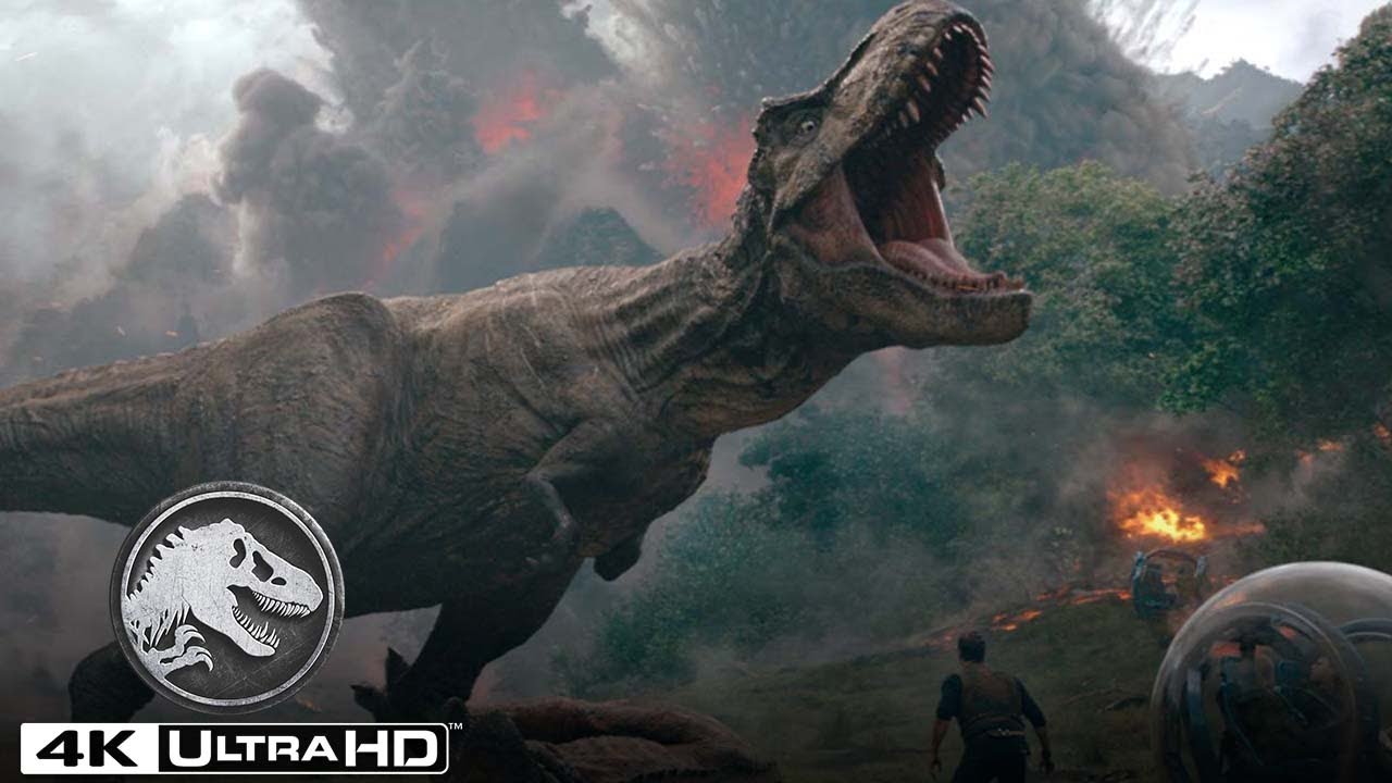 名シーン特集 |『ジュラシック・ワールド／炎の王国』 火山噴火シーン(4K HDR)