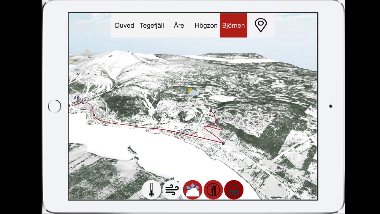 &Aring;re 3D Destination Map, Interactive App