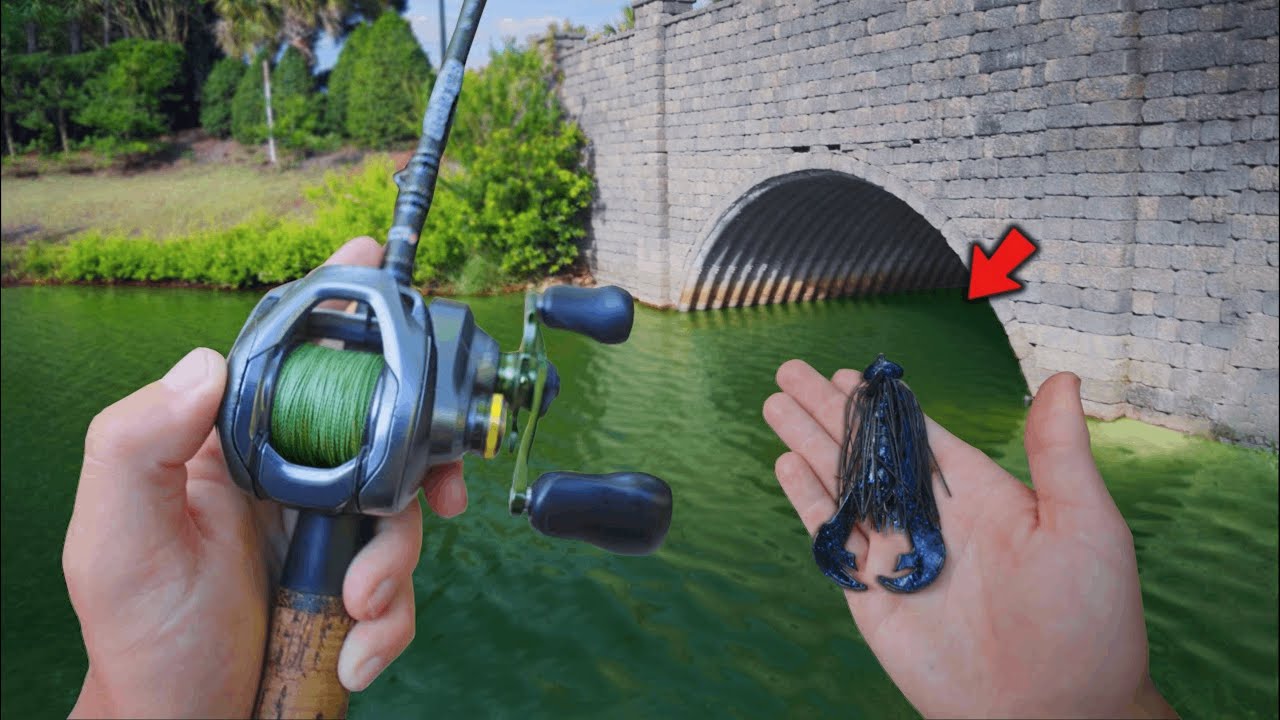 Fishing W/ BIG Jigs In Small Urban Canals! (LOADED)