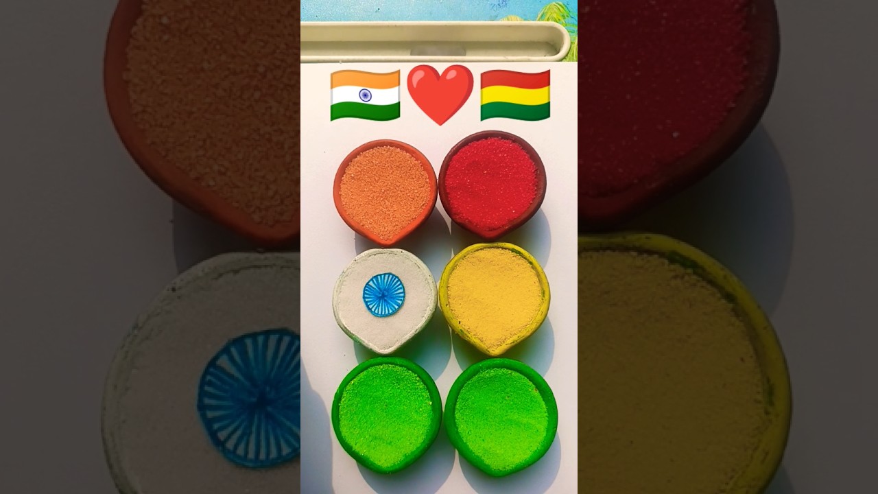 Indian Flag ❤ Bolivia Flag || Independence Day Drawing || Republic Day Drawing 