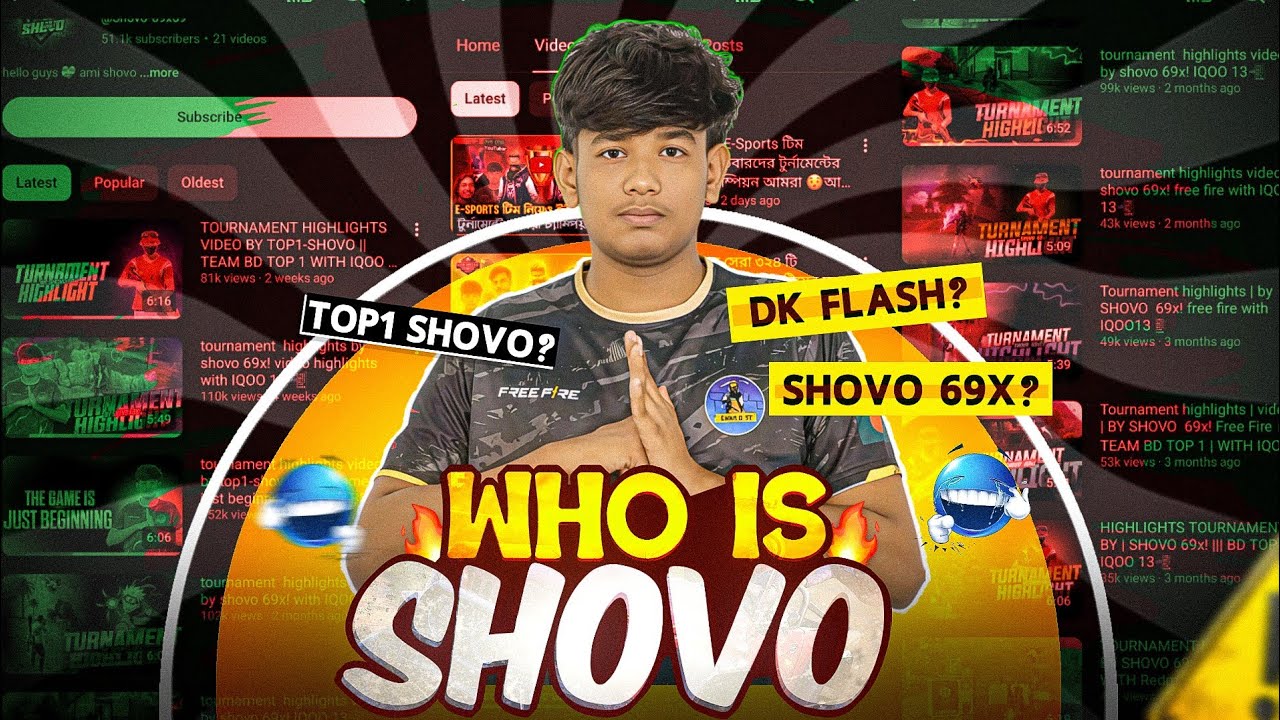 বাংলাদেশের ভয়ংকর RUSHER || Shuvo 69 Hacker || Shovo 69 Ff