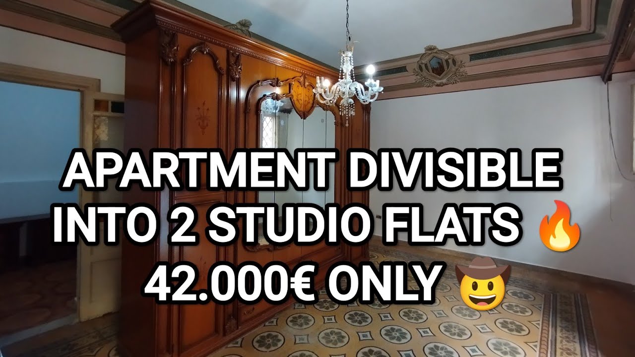 MAISONETTE WITH FRESCOES AND VAULTED CEILING DIVISIBLE INTO 2 INDEPENDENT STUDIO APARTMENTS €42,000