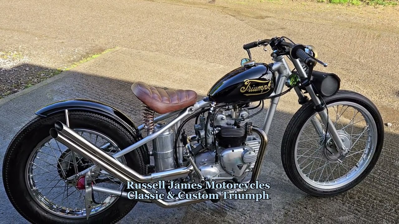1971 TRIUMPH T100R 500 BOBBER HARDTAIL CUSTOM