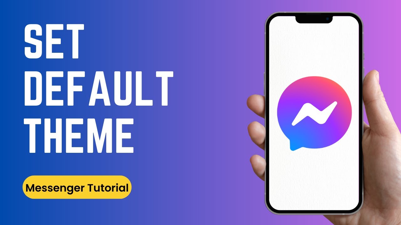 How to Set the Default Theme in Messenger App | How to Change Messenger Chat Theme