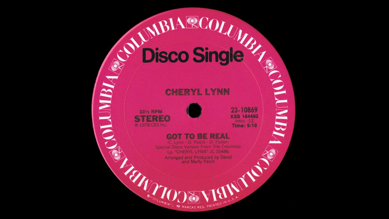 Cheryl Lynn - Got To Be Real (Robbie Doherty's 129 Time Edit)
