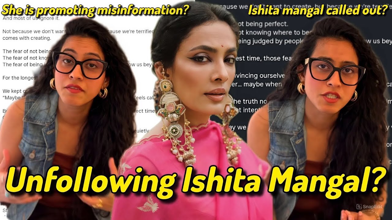 Why Everyone is UNFOLLOWING Ishita Mangal in 2025 | Full Controversy!*Misinformation*?