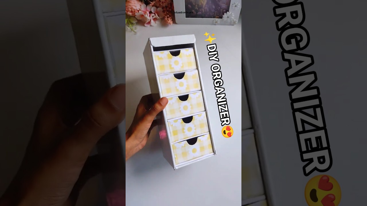 DIY mini drawer Organizer✨#shorts#diy#ytshorts