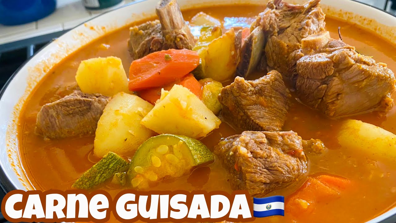 CARNE GUISADA SALVADOREÑA BIEN JUGOSA Y BLANDITA