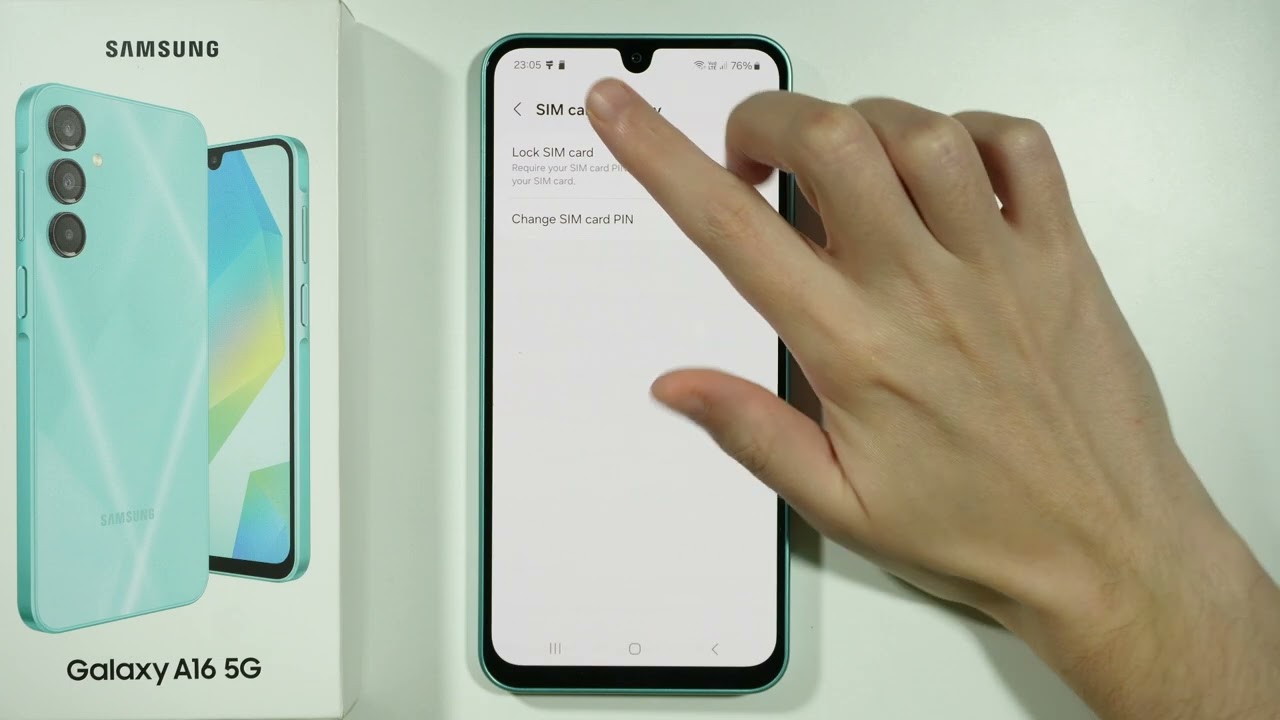 Samsung Galaxy A16 5G: как отключить блокировку SIM-карты &mdash; удалить PIN-код SIM-карты