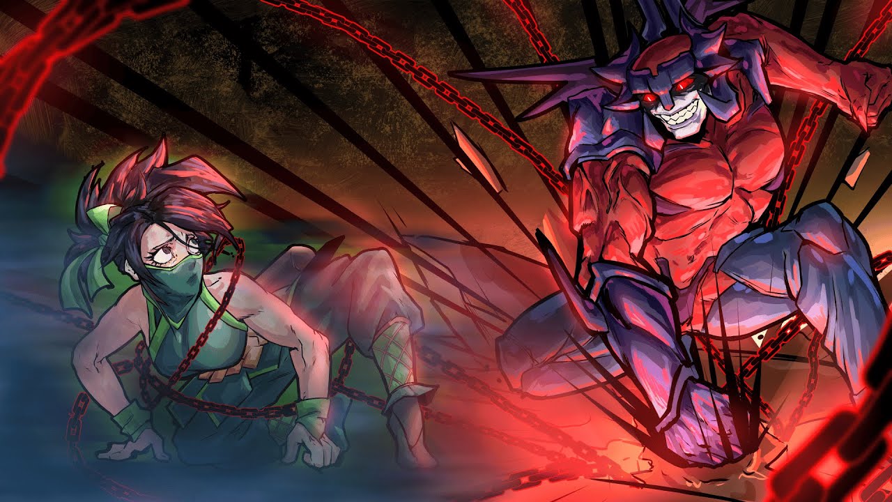 AKALI CAN'T ESCAPE AATROX!