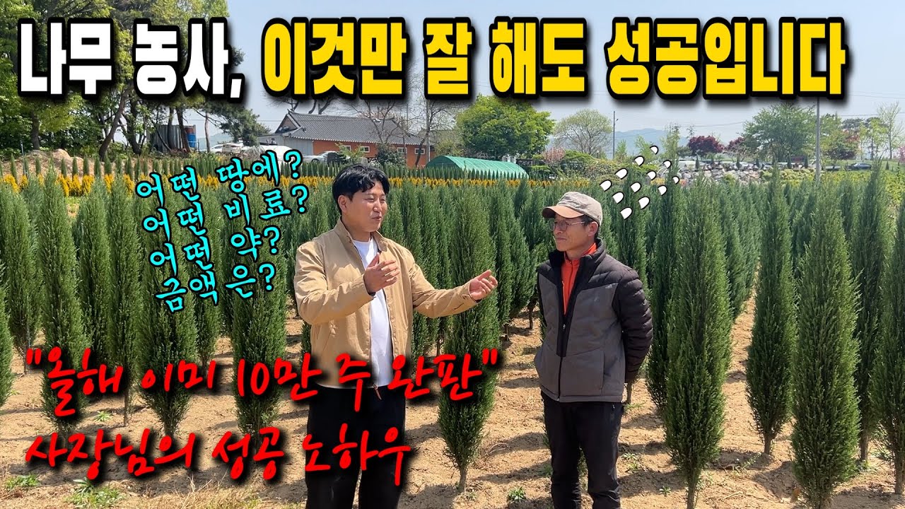 나무농사 이렇게 하면 성공할 수 있다, 나무 농사 초기에 꼭 알아야 할 것들!